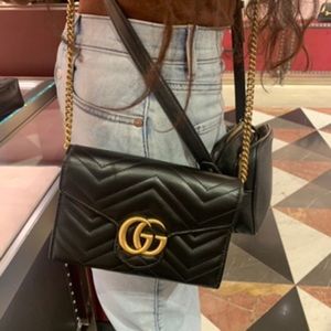 GG Marmont Matelasse Wallet On Chain…great size!